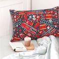 thumbnail image 4 of Salouo Fire Sign Pattern Pillow Cases,1PC Pillow Covers with Envelope Closure Decorative Pillow Case for Bed Couch,Pillows Not Included-14"x20", 4 of 6