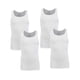 thumbnail image 2 of Camiseta Interior Hanes para Hombre, Cuello Redondo Algodón Blanco Value Pack 4 Piezas Talla M, 2 of 4