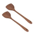thumbnail image 1 of Ustensiles de Cuisine, 2pcs Spatule en Bois Plat Spatule en Bois Longue Poignée Spatule en Bois Optimisée pour l'Excellence, 1 of 14