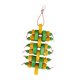 thumbnail image 2 of Juguete para pájaros, juguete para masticar, regalos, accesorios para jaulas de pájaros con cuentas de madera, jaula para loros, mordedor Verde, 2 of 9