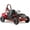 Red-, variant on QEASET 1-Seater Electric Go-Kart, Seat Belt,1000W 48V, 13" All-Terrain Tires