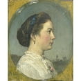thumbnail image 3 of Jacob Maris 12x14 Black Modern Framed Museum Art Print Titled - Portrait of Catharina Hendrika Horn, the Artist's Wife (C. 1867), 3 of 5