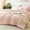 A2-Blush Pink, variant on Olive Green Queen Comforter Set 7 Pieces Bed in a Bag,Luxury Soft Down Alternative Bedding, with Comforter Fitted Sheet Flat Sheet Pillowcases Shams
