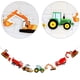 thumbnail image 4 of Banner de cumpleaños de construcción, guirnalda de camión excavadora, colgantes para fiesta temática, 2 uds., 4 of 6