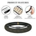 thumbnail image 5 of Disketp Retro Excavator Elastic Microfiber Steering Wheel Cover for Truck,SUV,Cars,Universal 15 inch,Anti-Slip, 5 of 6