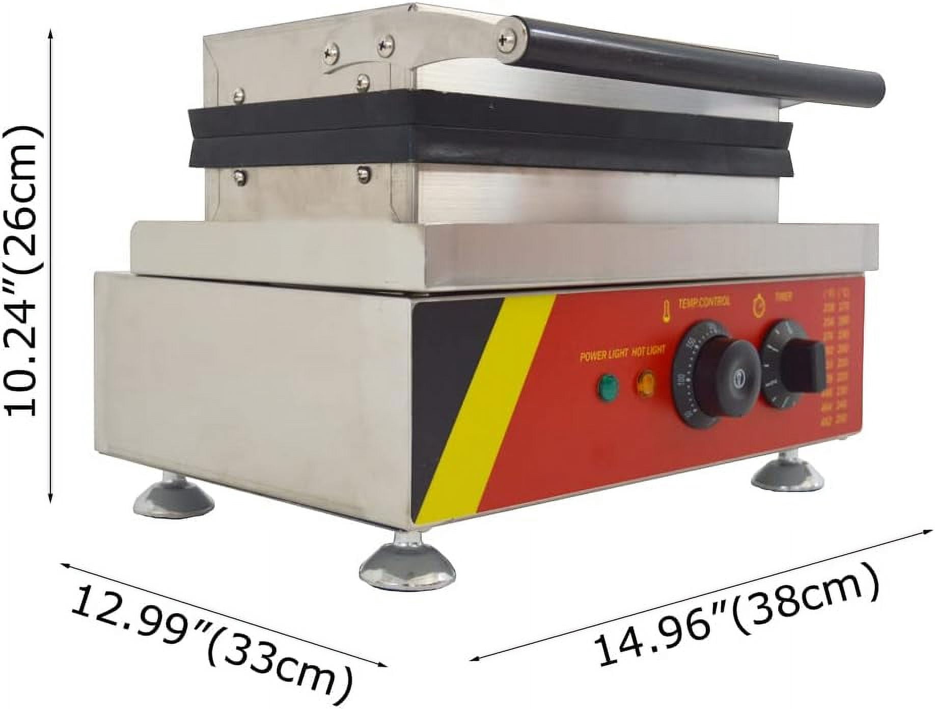 15 Pcs Electric Donut Snack Maker Waffle Baking Machine Double-Sided Heating Non-Stick Doughnut Baker Maker 0℃-300℃ 110V
