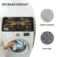 thumbnail image 6 of ZIATUBLES Washing Machine Top Dust Cover Pad Water Resistant Washer and Dryer Top Protector Mat for Laundry Room Washable Home Kitchen Decor Accessories, 24 x 19.7 Inch, Dragonfly Flower, 6 of 7