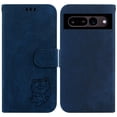 thumbnail image 2 of Compatible avec Google Pixel 7 Pro Embossé Mignon Tiger Étui Portefeuille à Rabat Porte-Cartes Étui, 2 of 5