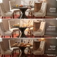 thumbnail image 5 of Finch Alfred Round Dining Table in Rustic Brown for Modern Farmhouse, 5 of 8