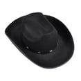thumbnail image 5 of RUINIXCW Western Toddler Baby Girl Boy Cowgirl Hat Kids Cowboy Hat Felt Wide Brim Hats with Star Leather Belt Dessy Hats Themed Party Cap with String Wedding Party Costume, 5 of 9