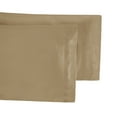 thumbnail image 2 of 650 Thread Count 100% Egyptian Cotton Solid Pillowcases, 2-Piece Pillowcase Set by Blue Nile Mills- King, Linen, 2 of 6