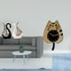thumbnail image 2 of estatua de cisne,Figuras de cisne,estatuas,decoración del hogar,fiesta de bodas,Reloj de pared,Reloj de pared decorativo con diseño de gato para sala de estar,silencioso,Reloj de pared de, 2 of 8