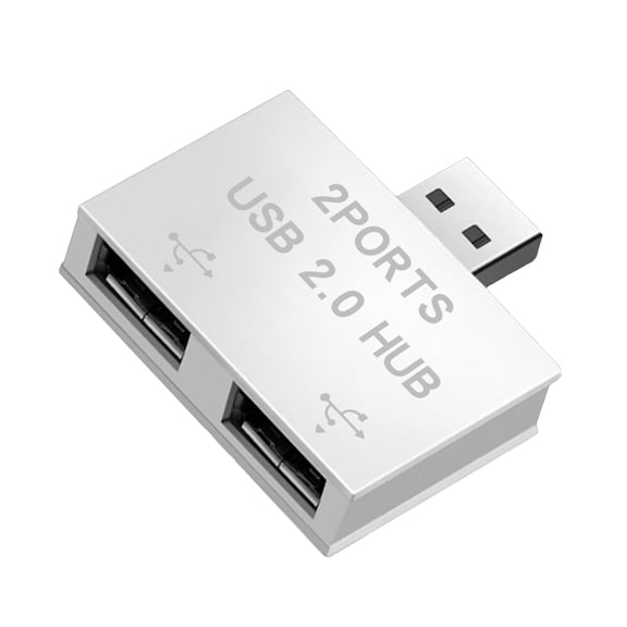 USB 2.0 A Male To Double USB Female Splitter Adapter For Connecting Printers And Card Readers