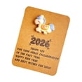 thumbnail image 2 of 2026 Horse Year Resin Pocket Card,Festival Employee Appreciation Encouragement Gift With Handwritten Space and Compact Durable Design,Ideal Message and Keepsake Card for Office Friends Family-Blue, 2 of 6