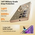 thumbnail image 3 of Funda para Celular ATUMP Galaxy S22 Ultra Brillante Antigolpes Dorada, 3 of 9