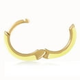 thumbnail image 5 of Gold Plated Light Yellow Enamel Huggie Hoop Earrings for Women, 5 of 5