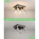 thumbnail image 3 of Lámpara de Techo Foucasal Roble Blanco de 4 Luces Empotrada, 3 of 8