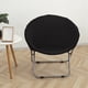 thumbnail image 5 of Funda para silla tipo platillo, funda elástica antideslizante de poliéster para silla tipo luna, para adultos Negro, 5 of 8