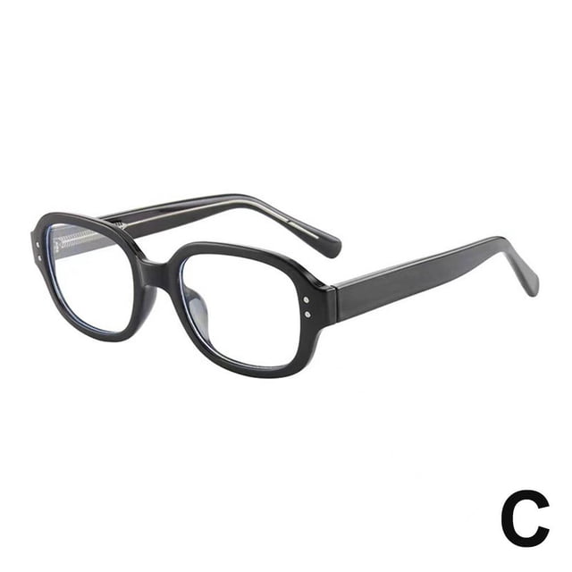 Lunettes Rétro Coréennes à Monture Carrée Ovale Y2K Mode Imprimé Léopard et Montures Épaisses Rouges Lunettes Décoratives pour Femmes et Filles