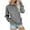 Gray, variant on Lovskoo Womens Sweatshirt Solid Color Crewneck Long Sleeve Pocket Loose Fit Pullover Fleece Fall Tops Sweater Purple