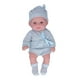 thumbnail image 1 of Muñeca bebé simulada de 11 pulgadas, linda muñeca infantil realista con ropa, juguete, regalo de cumpleaños, azul, 1 of 9