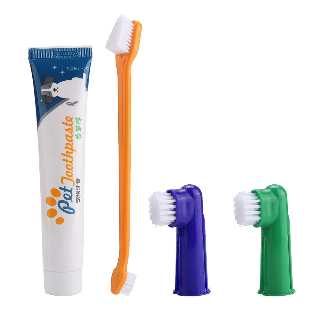 FAGINEY Dog Toothbrush, Cat Toothbrush,4Pcs Pet Dog Cat Toothbrush