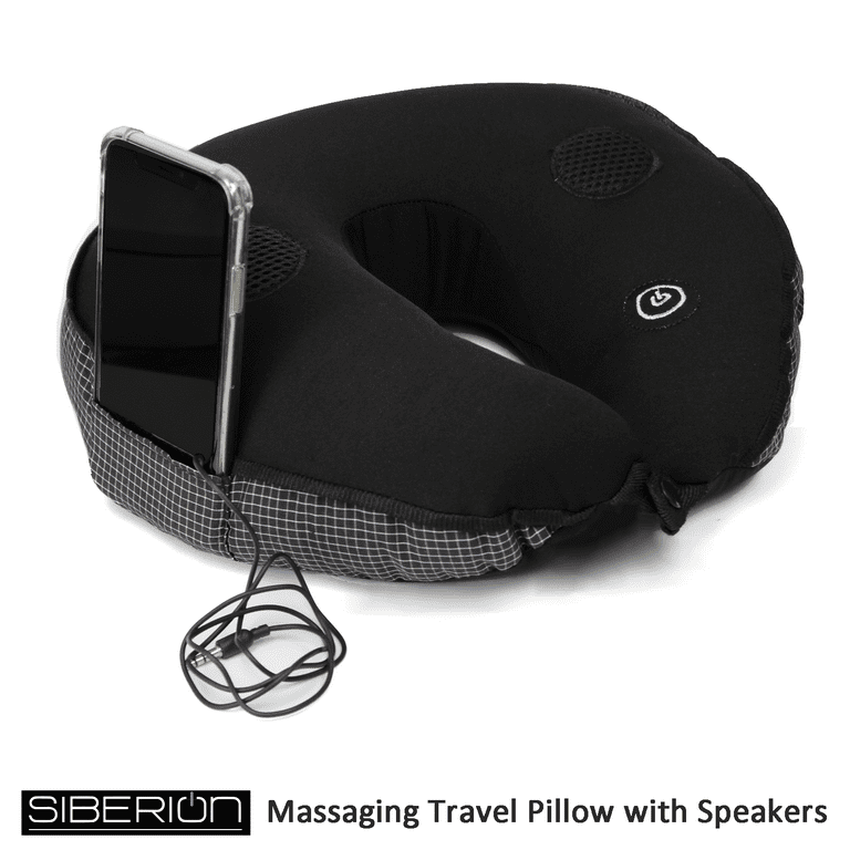 Travel pillow with clearance built in speakers