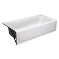 thumbnail image 2 of Bootz Industries 114897 5 ft. Aloha Right Hand Bath Tub - Bone, 2 of 4