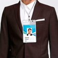 thumbnail image 3 of 10 PCS ID Covers, Waterproof ID Holder Vinyl Holder Clear Vertical Name Tag Id Card, 3 of 4