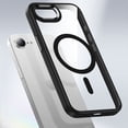 thumbnail image 4 of MT Series Clear Magnetic Case for iPhone 16e with Additional Tempered Glass Screen Protector - Black, 4 of 5