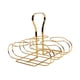 thumbnail image 2 of Cesta de almacenamiento para transportar botellas de vino, portátil, decorativa, con asa, botellero para vino oro, 2 of 8