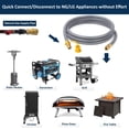 thumbnail image 7 of 3/8" ID Natural Gas Hose,24FT Natural Gas Quick Connect Hose For Generator, Patio Heater, Grill Griddle, And Outdoor Ng/Lp Propane Appliance, 7 of 7