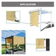 thumbnail image 7 of Heavy Duty Weighted Metal Pergola Rods with Eye Loops for Pergola Covers, Patio Canopy Covers, Sun Shade Panels, Curtains, Drapes - Various Lengths(us pending) (5 FT), 7 of 7