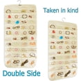 thumbnail image 3 of 1 Pack Hanging Jewelry Organizer. 80-Pocket Jewelry Organizer Hanging. for Jewelry Earring Necklace Bracelet Ring Storage Travel Holder, 3 of 5