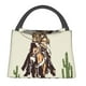 thumbnail image 1 of Easygdp Vintage Cowboy Riding Horse Bolsa de Almuerzo Insulada Reutilizable, Bolsa de Mano y Bandolera para Oficina, Trabajo, Viajes, 1 of 6