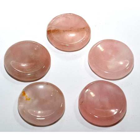 - 39mm Natural Rose Quartz Stand for Sphere / Egg Polished Pink Crystal Mineral Gemstone Specimen - Africa (1PC)