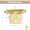 thumbnail image 2 of QSTDGVPW 10 x Cabinet Door Hinges Accessories Quiet Versatile Easy to Install Gold, 2 of 9