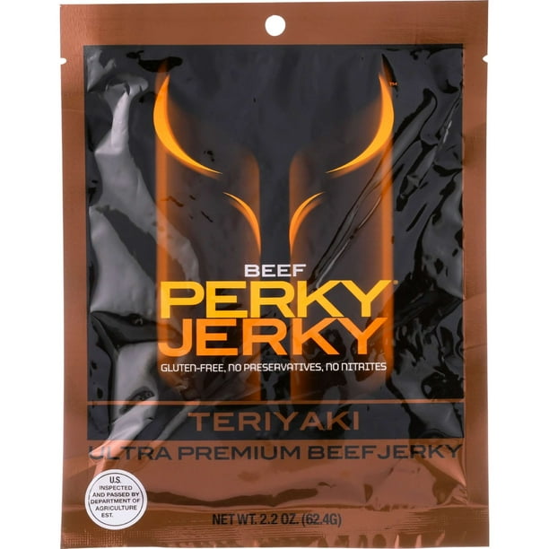 Performance Enhancing Meat Snack Perky Jerky Beef Jerky, 2.2 oz