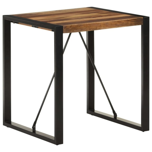 vidaXL Dining Table 27.6"x27.6"x29.5" Solid Acacia Wood