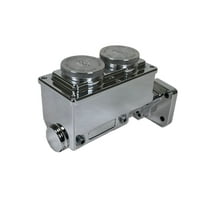 Baer Brakes 6801302LP ReMaster 4-Bolt Mopar Master Cyl Assembly, Polished, 1in bore, Left port