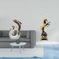 thumbnail image 2 of Colección Moderna De Estatuas Abstractas De Delfines Y Caballos De Cerámica Para Decoración De Sala De Estar, Chimenea, Oficina O Mesa., 2 of 8