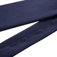 thumbnail image 4 of Jacob Alexander Men's Solid Color Pre-Tied Clip-On Uniform Neck Tie with Buttonholes - Regular 20 inch - Navy Blue, 4 of 6