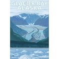 thumbnail image 2 of Art.com Glacier Bay, Alaska, Glacier Scene Stretched Canvas Print Wall Art by Lantern Press, 24" x 36", 2 of 4