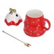 thumbnail image 4 of Taza De Cerámica, Taza De Navidad Práctica Con Tapa A Prueba De Polvo Para Regalos De Vacaciones En El Hogar ANGGREK Otros, 4 of 8