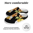 thumbnail image 6 of Fotbe Hello Spring Sunflower Gnomes Pattern Women's Fuzzy Curly Fur Memory Foam Loafer Slippers Indoor Outdoor Slippers Winter Home Shoes-37/38, 6 of 7