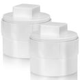 thumbnail image 1 of 2 Pcs PVC Pipe Caps Sewer Cleanout Adapter Repair Parts Flush Cap for 4 Inch Sewer and Drain Pipe, 1 of 9