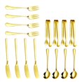 thumbnail image 1 of Juego de Cuchillos para Untar Mantequilla de Queso, 16 Piezas, Accesorios de CharcuteríA, Cuchillos de Mantequilla de Acero Inoxidable, Pinzas para Servir (Dorado), 1 of 5