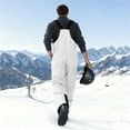 thumbnail image 5 of Aboser Mens Snow Bib Baggy Snowboard Ski Pants Outdoor Athletic Cargo Snowpants Insulated Waterproof Windproof Overalls Winter Warm Skiing Onesies with Pockets, 5 of 9