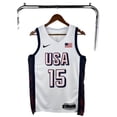 thumbnail image 5 of 24 Year USA Team White 4 Curry 6 James 7 Durant 10 Tatum NBA Jersey, 5 of 5