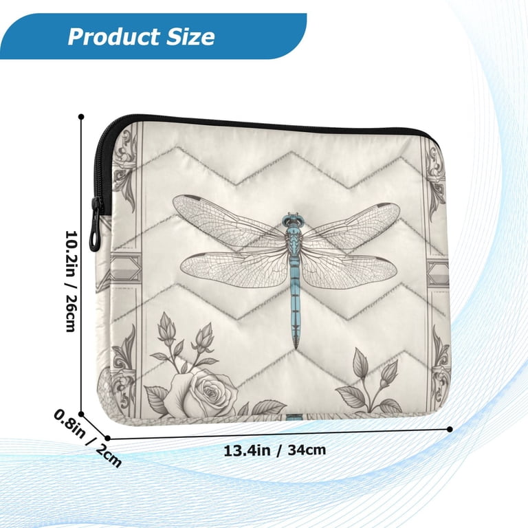Frame App For Computer Frame Dragonfly Printed Laptop Sleeve 15-16 Inch Computer Bag & Laptop ...